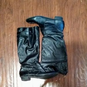 Women's Black Leather Boots